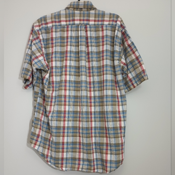 Men's Beretta Classic Plaid Button-Down Shirt‎ M - Picture 3 of 6